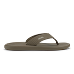 Walnut-colored thong sandal with perforated toe strap and cushioned footbed.