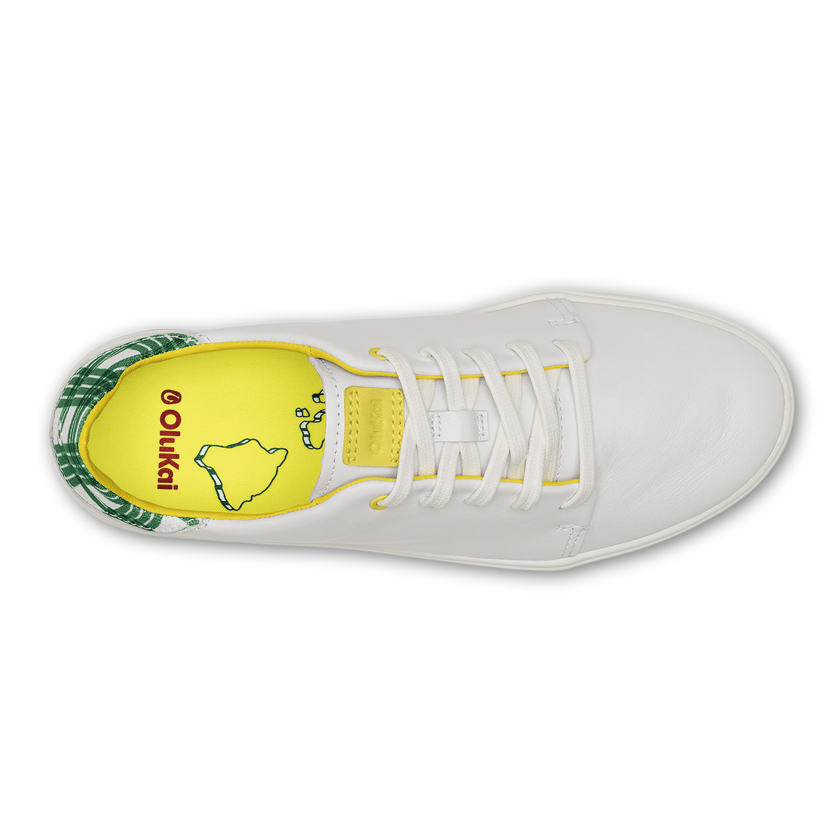 Bright White / Medium Green